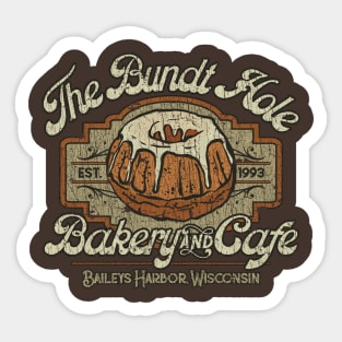 The Bundt Hole Bakery and Café 1993 Sticker